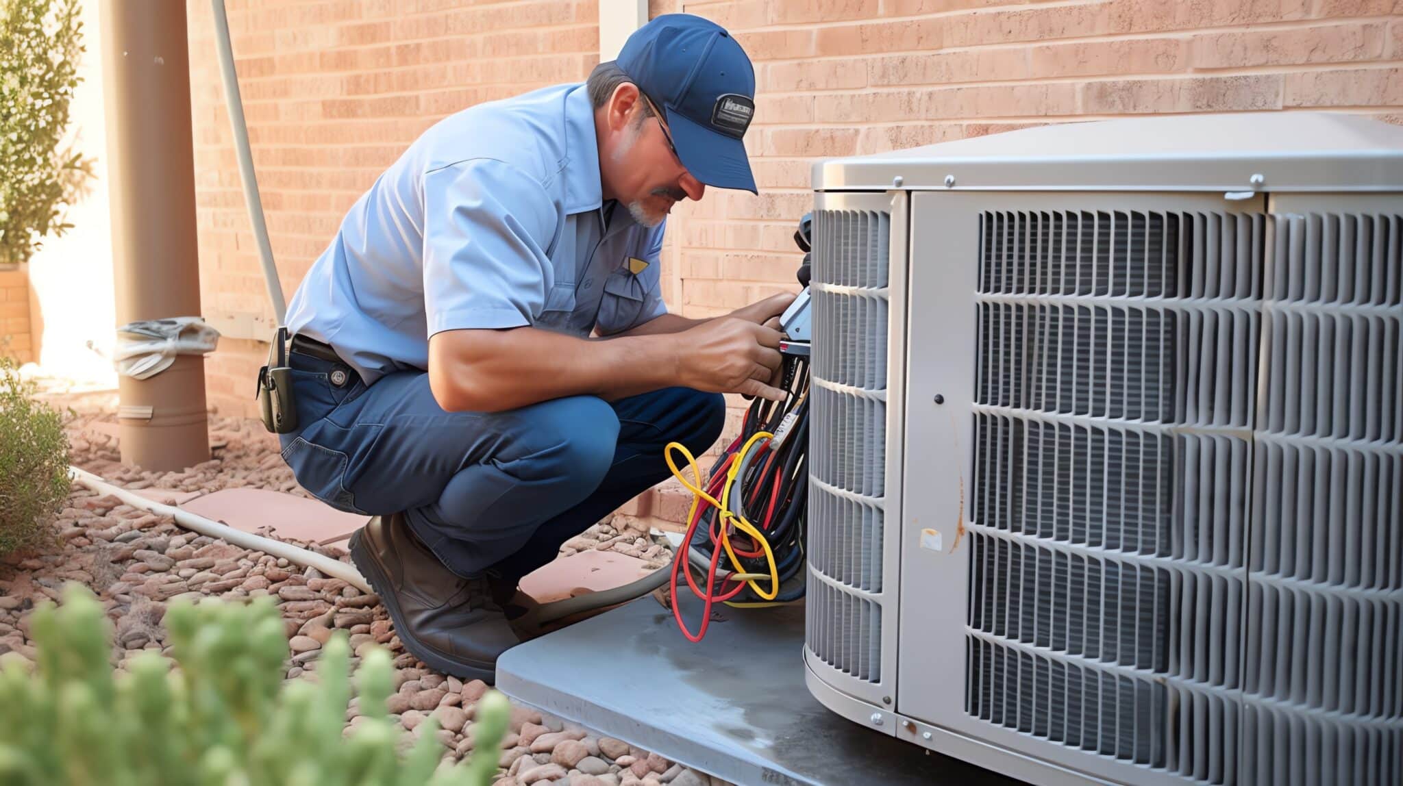 Silver State HVAC professional optimizing a heating system